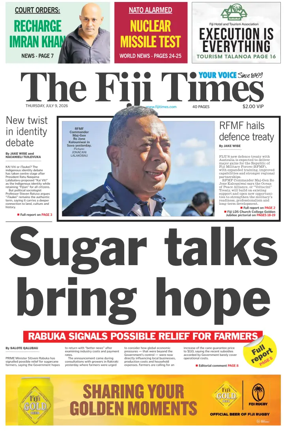 Cover of The Fiji Times
