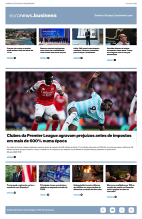 Cover of Euronews Business (Portuguese)