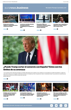 Cover of Euronews Business (Spanish) Compiled Edition