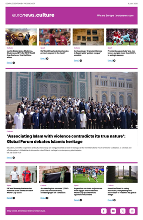Cover of Euronews Culture and Sport Compiled Edition