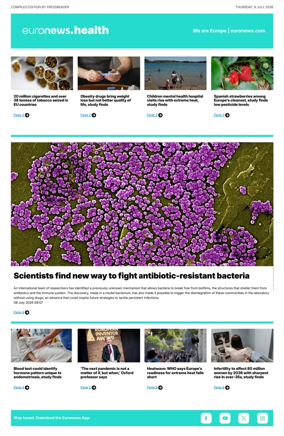 Cover of Euronews Health (English) Compiled Edition