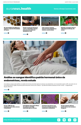 Cover of Euronews Health (Portuguese)