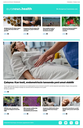 Cover of Euronews Health (Turkish) Compiled Edition