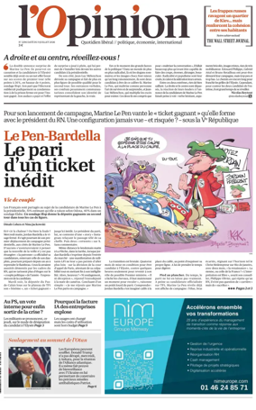 Cover of L'Opinion
