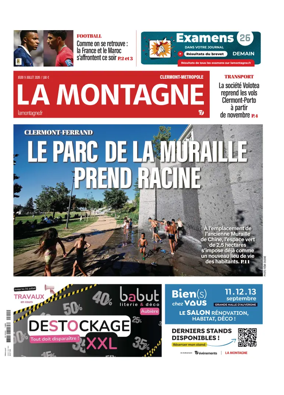 Cover of La Montagne (Clermont-Metropole)