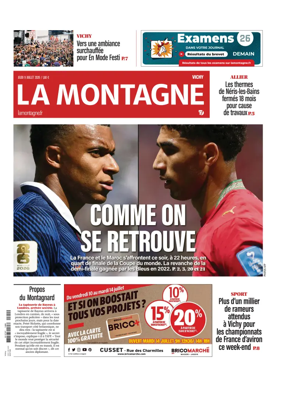Cover of La Montagne (Vichy)