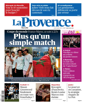 Cover of La Provence Marseille