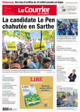 Cover of Le Courrier de l’Ouest (Cholet)