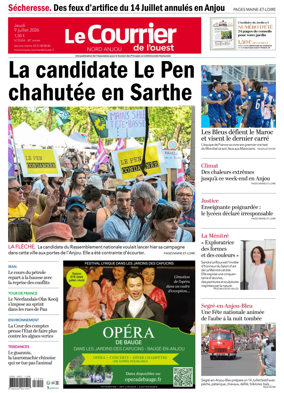 Cover of Le Courrier de l’Ouest (Nord Anjou)