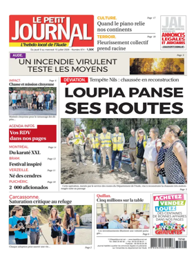 Cover of Le Petit Journal - L'hebdo local de l'Aude
