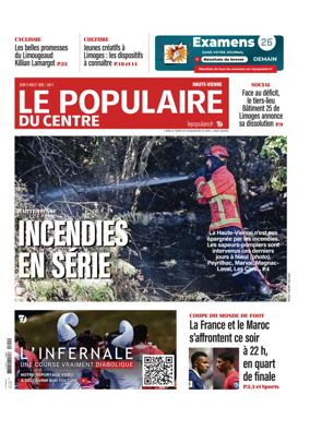 Cover of Le Populaire du Centre (Haute-Vienne)