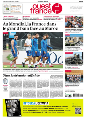Cover of Ouest France (Dinan)