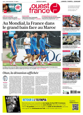 Cover of Ouest-France (Lannion / Paimpol / Guingamp)