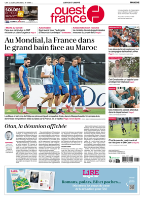 Cover of Ouest France (Manche)