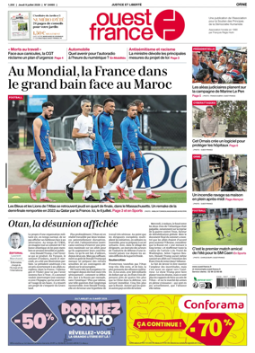 Cover of Ouest France (Orne)