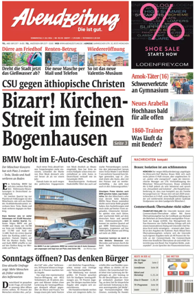 Cover of Abendzeitung Munchen