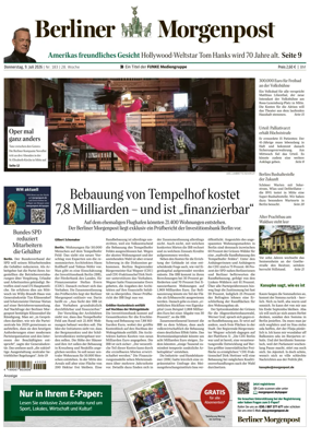 Cover of Berliner Morgenpost