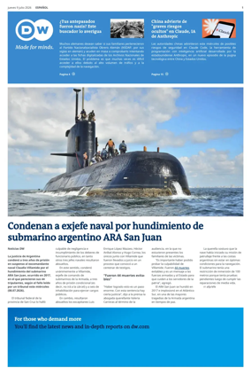 Cover of Deutsche Welle (Spanish edition)