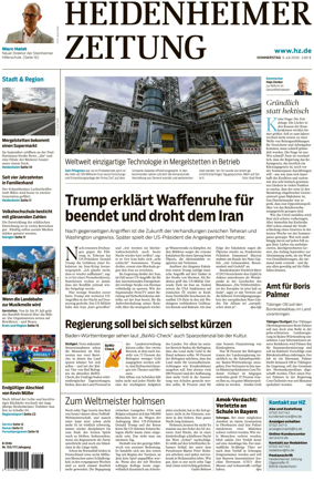 Cover of Heidenheimer Zeitung