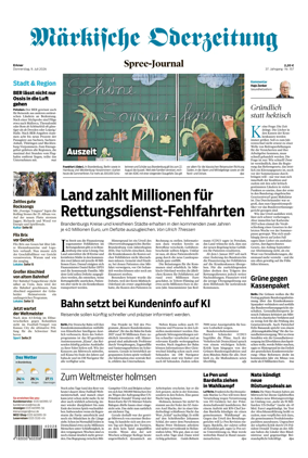 Cover of Markische Oderzeitung Erkner