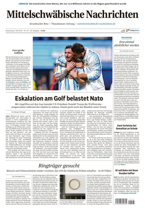 Cover of Mittelschwaebische Nachrichten
