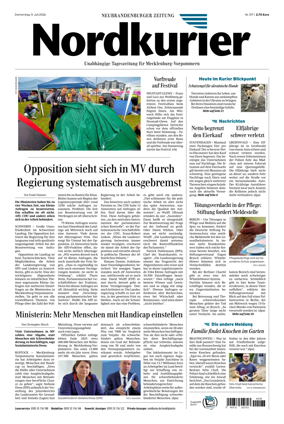 Cover of Neubrandenburger Zeitung