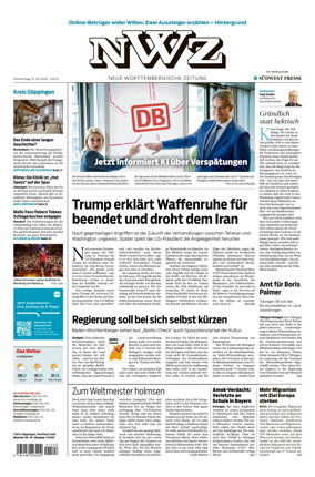 Cover of NWZ – Neue Wurttembergische Zeitung