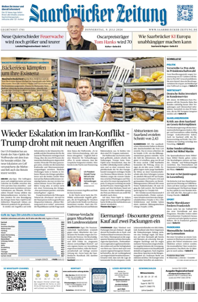 Cover of Saarbruecker Zeitung