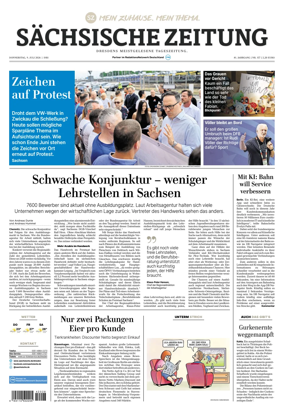 Cover of Sachsische Zeitung (Dresden)