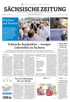 Cover of Sachsische Zeitung (Freital Dippoldiswalde & Osterzgebirge)