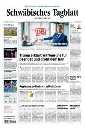 Cover of Schwabisches Tagblatt - Tubinger Chronik