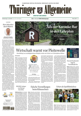 Cover of Thuringer Allgemeine (Arnstadt und Ilmenauz)