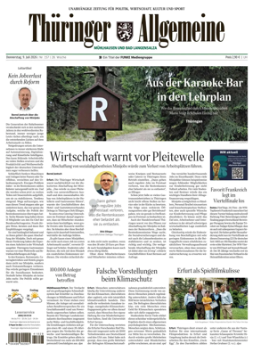 Cover of Thuringer Allgemeine (Muhlhausen und Bad Langensalza)