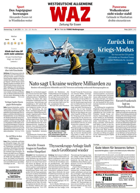 Cover of Westdeutsche Allgemeine Zeitung (Essen)