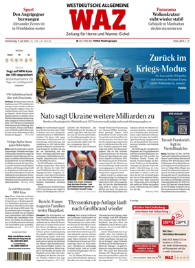 Cover of Westdeutsche Allgemeine Zeitung (Herne)