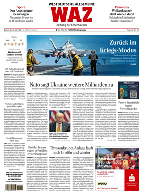 Cover of Westdeutsche Allgemeine Zeitung (Oberhausen)