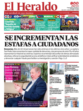 Cover of Diario El Heraldo