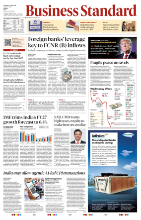 Cover of Business Standard
