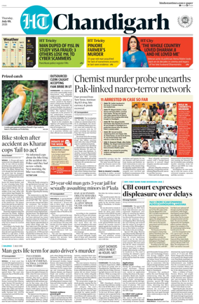 Cover of Hindustan Times (Chandigarh) - Live