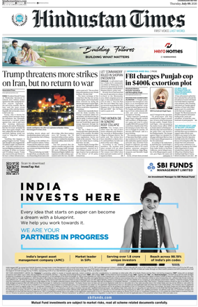 Cover of Hindustan Times (Chandigarh)