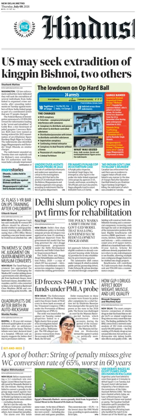 Cover of Hindustan Times (Delhi)
