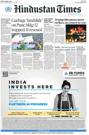 Cover of Hindustan Times ST (Pune)