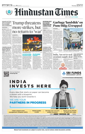Cover of Hindustan Times Thane