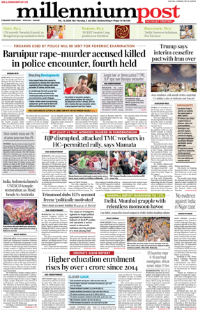 Cover of Millennium Post (Kolkata)