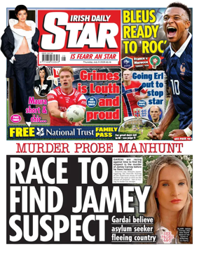 Cover of Irish Daily Star
