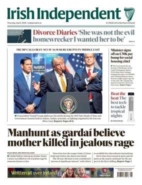 Cover of Irish Independent