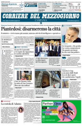 Cover of Corriere del Mezzogiorno (Campania)