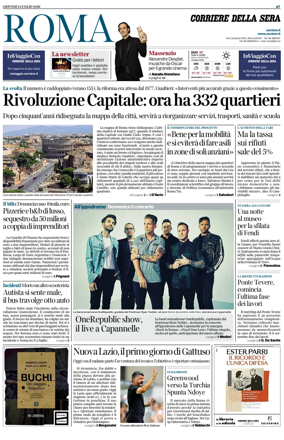Cover of Corriere della Sera (Roma)
