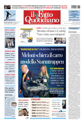 Cover of Il Fatto Quotidiano