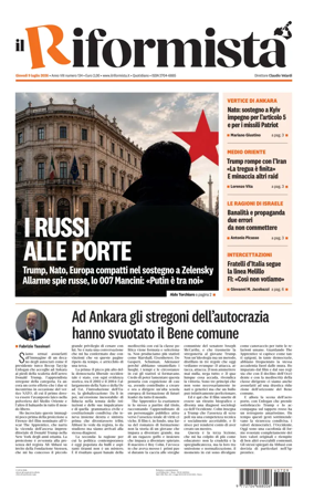 Cover of Il Riformista (Italy)